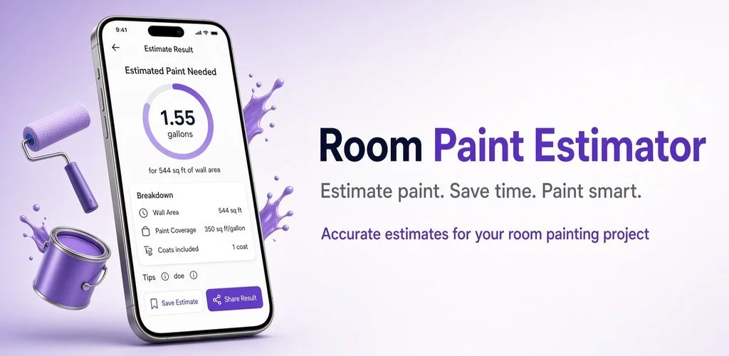 Room Paint Calculator & Cost! — cover image
